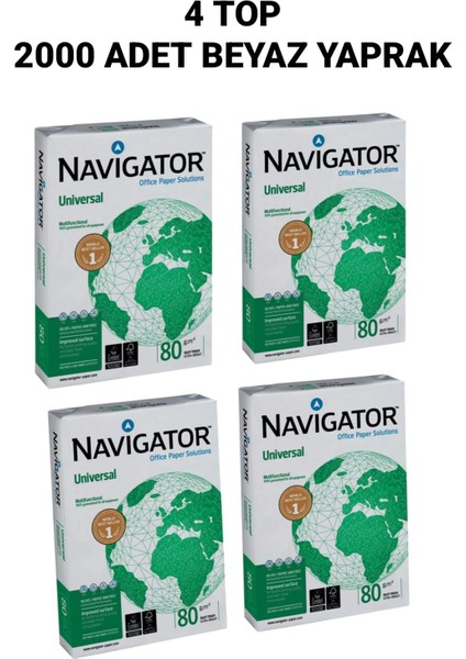 Navigatör A4 Fotokopi Kağıdı 2.000 Adet Beyaz Yaprak