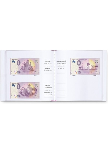 Sıfır Euro Kağıt Para Klasörü