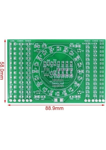 Smd Lehimleme Uygulama Kartı CD4017 NE555 - Demonte(Montesiz)