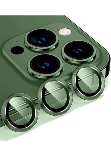 Iphone 11 3D Metal Çerçeveli Kamera Lens Koruyucu