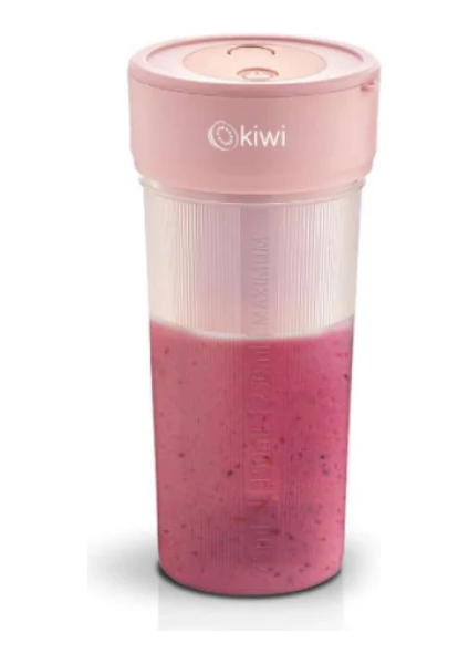 Premium KSB-2203 USB Şarjlı Pembe Portatif Blender