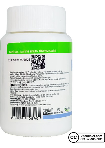 Magnesium Citrate 200 Mg 60 Tablet
