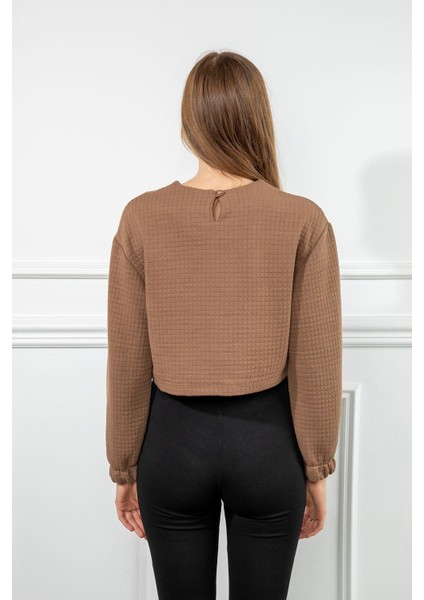 Uzun Kol Oversize Cep Detaylı Kadın Sweatshirt fırsatları