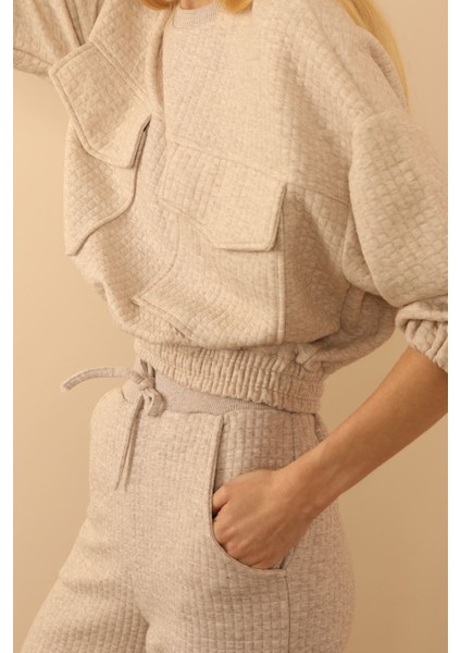 Çift Cepli Oversize Kadın Sweatshirt fırsatları