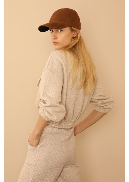 Çift Cepli Oversize Kadın Sweatshirt indirimleri