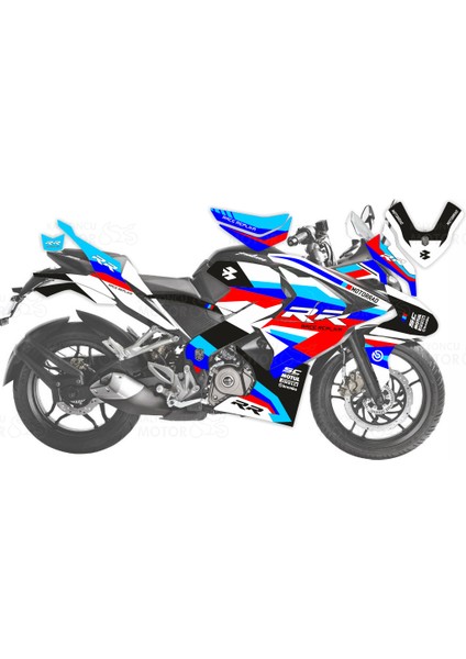 Bajaj Pulsar RS 200 Race RR Sticker Set