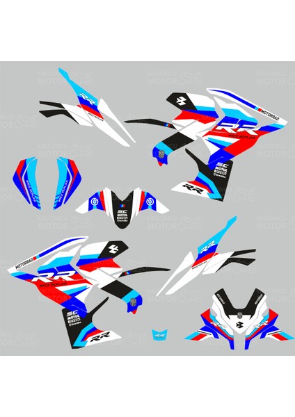 Bajaj Pulsar RS 200 Race RR Sticker Set fiyatları