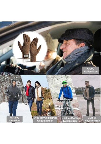 Outdoor Kayak Yürüyüş Termal Rüzgar Geçirmez Kaşmir Yün Kışlık Eldiven indirimleri