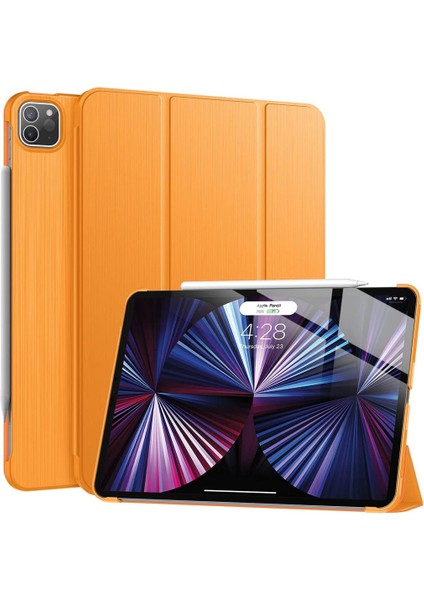 Apple iPad Pro 11 4. Nesil M2 Kılıf Pu Deri Smart Standlı Case A2435 A2759 A2761 A2762