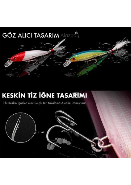 Sert Tüylü 9cm/8gr Minnow Rapala Suni Yem