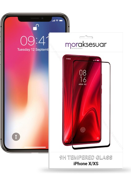 Apple iPhone X/xs 5d Ekran Koruyucu Cam Tam Kaplayan Şeffaf
