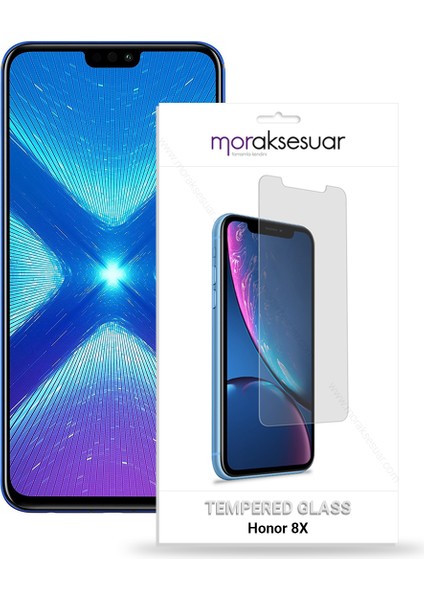 Honor 8x Temperli Kırılmaz Cam Ekran Koruyucu Sert