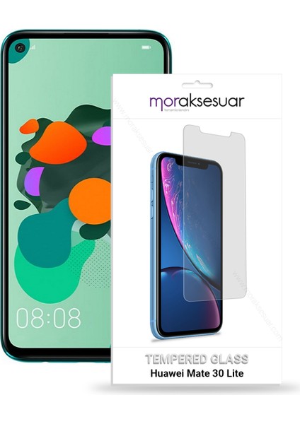 Huawei Mate 30 Lite Temperli Kırılmaz Cam Ekran Koruyucu Sert