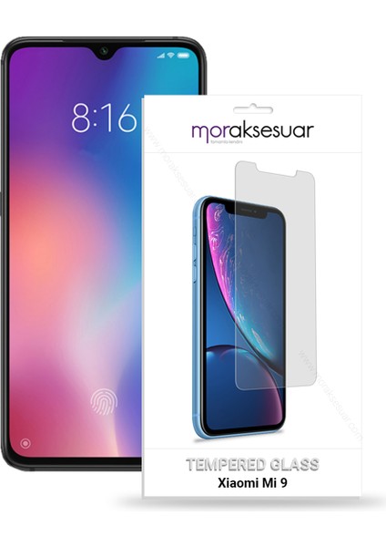 Xiaomi Mi 9 Temperli Kırılmaz Cam Ekran Koruyucu Sert