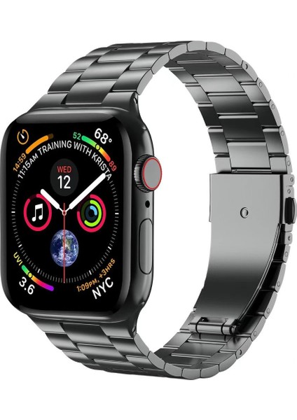 Apple Watch 42-44-45-49 mm 1 2 3 4 5 6 7 8 Se Ultra Tam Uyumlu Klasik Çelik Kordon