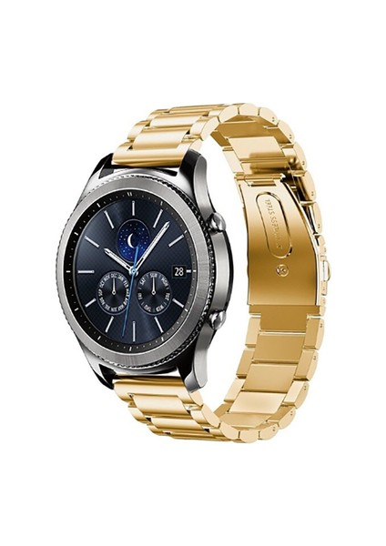 Huawei Watch Gt3 Se - Gt3 Pro - Gt2 Pro- Gt2 46 mm Tam Uyumlu 22 mm Klasik Çelik Kordon