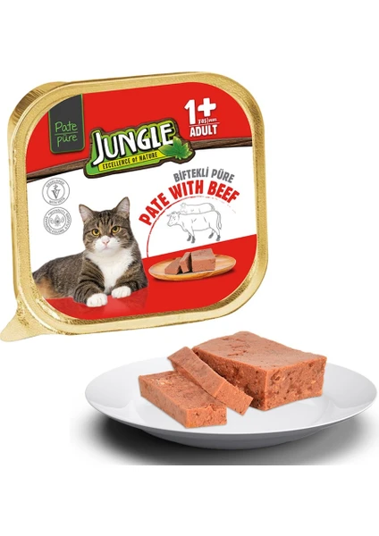 Kedi 100 Gr. Dana Etli Ezme/pate Mama 32'li