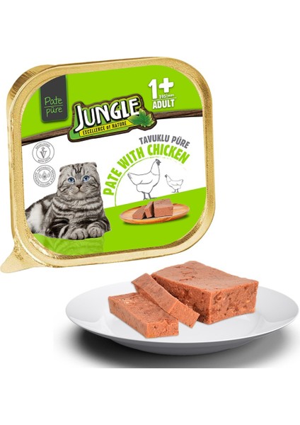 Pate/ezme Tavuklu Kedi Konserve 100G x 32 Adet