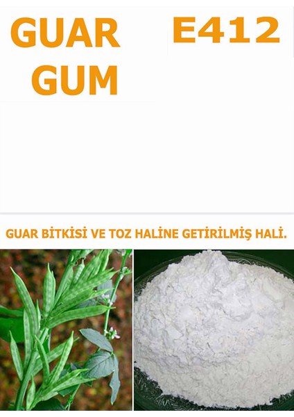 Guar Gum (E412) Avrupa Sahlep | 100 gr