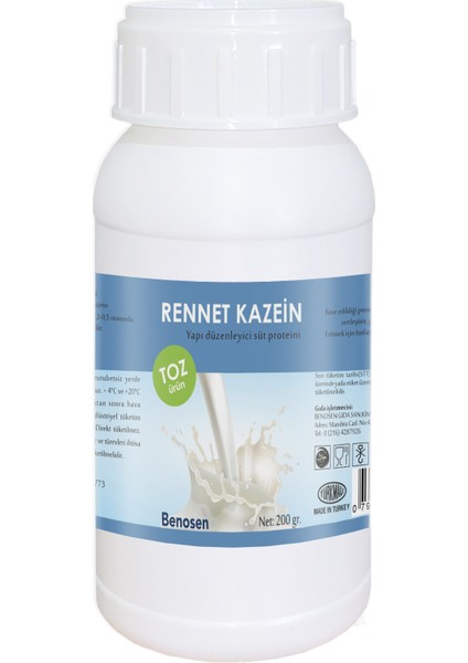 Rennet Kazein, Süt Proteini | 200 Gr.