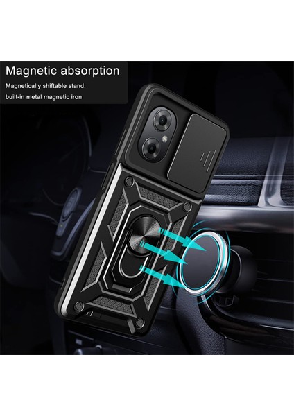 Xiaomi Poco M5 Kılıf Lens Sürgülü Yüzüklü Tank Silikon Pars fırsatları