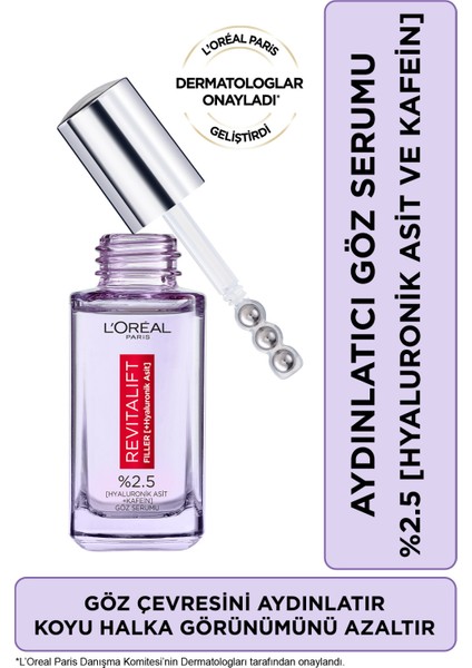 Revitalift Filler Aydınlatıcı Göz Serumu 20ML & Telescopic Carbon Black Maskara