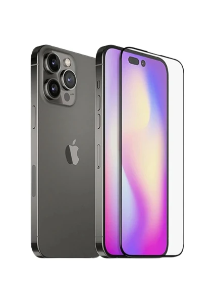 Alp Accessory Apple iPhone 14 Pro Max Uyumlu Esnek Seramik Tam Kaplayan Kırılmaz Ekran Koruyucu