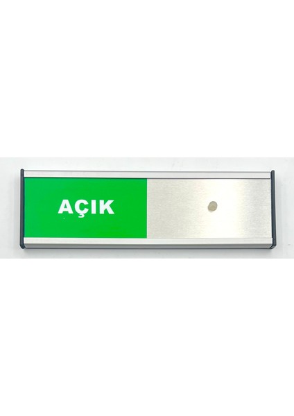 Açık - Kapalı Tabelası Sürgülü Kapı Yönlendirme Levhası Xl