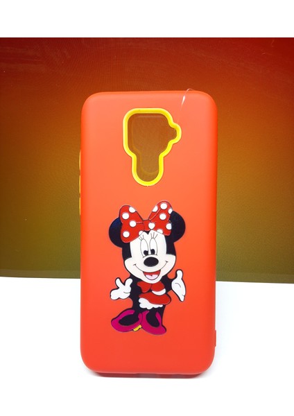 Huawei Mate 30 Lite Kılıf Kırmızı Minnie Mouse Figürlü Kılıf