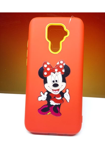 Huawei Mate 30 Lite Kılıf Kırmızı Minnie Mouse Figürlü Kılıf