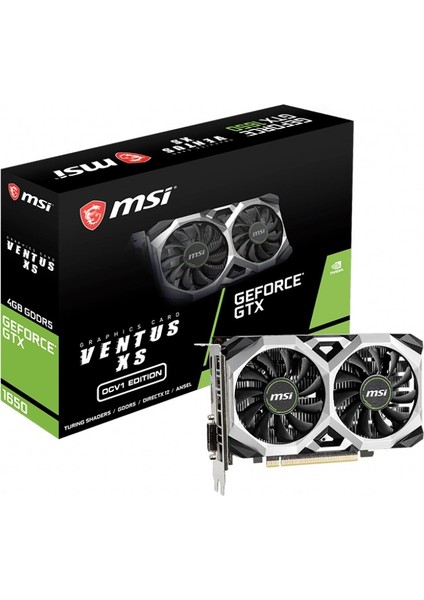 VGA Geforce Gtx 1650 Ventus Xs 4g Ocv1 GTX1650 4gb Gddr5 128B DX12 Pcıe 3.0 X16 (1xdvı 1xhdmı 1xdp) Ekran Kartı