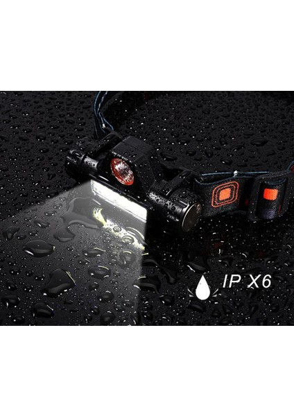 Kafa Lambası Cob + Xpe LED Şarjlı Dahili Pil Mıknatıslı 2 Modlu