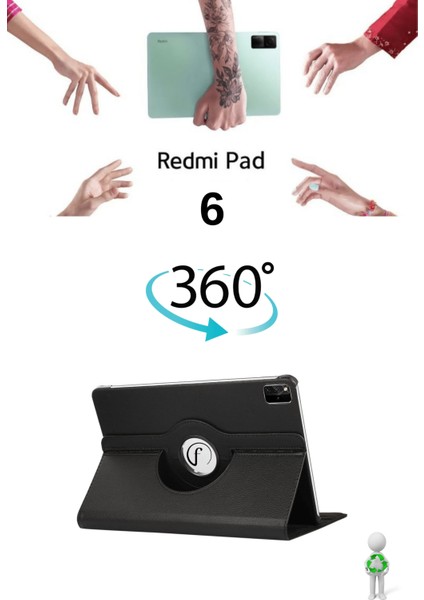 Xiaomi Redmi Pad 10.6 Inç Hafif Çok Açılı Darbeye Dayanıklı Tablet Kılıfı