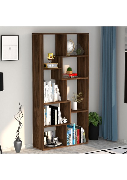 Zebra Dekoratif Kitaplık Ceviz fiyatları