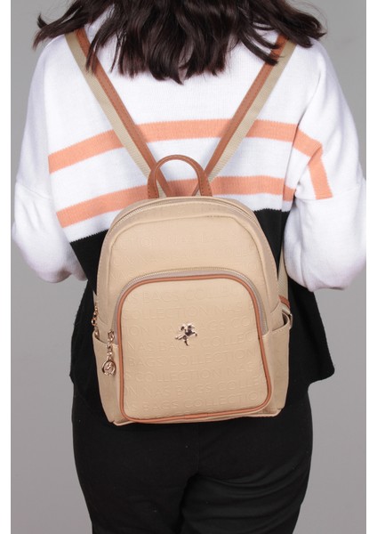 Nas BAG-1078 Gofraj Kadın Sırt Çanta Bayan Çanta