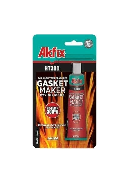 Abnturk Kırmızı Sıvı Conta Yüksek Isıya Dayanıklı 50 ml