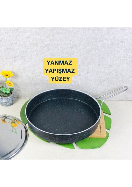 Granit Derin Balık Tavası Gözleme Tava 32 cm modelleri