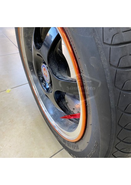 Sivri Sibop Kapağı Mermi Sibop Kapağı Araba Motosiklet Bisiklet Metal 4 Lü Set Kırmızı modelleri