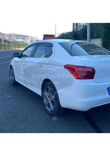 Citroen C Elysee 2012-2022 Uyumlu Mugen Cam Rüzgarlığı Seti Piano Black 4 lü Ithal modelleri