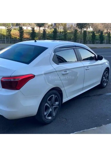 Citroen C Elysee 2012-2022 Uyumlu Mugen Cam Rüzgarlığı Seti Piano Black 4 lü Ithal fırsatları