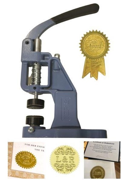 Soğuk Damga Mühür Baskı Makinesi 40-45-50MM Çap 90-250 Kağıt Için
