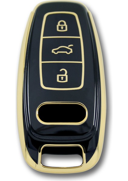 Audı A8 2018+ Smart Siyah Oto Anahtar Kumanda Kabı Kılıf Oto Anahtarlık fırsatları