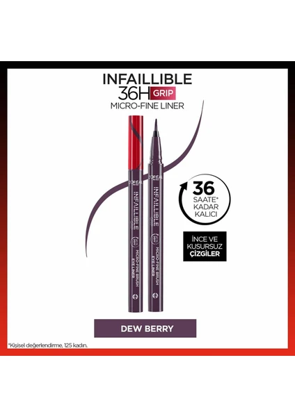 L'oréal Paris Infaillible 36H Grip Micro Fine Eyeliner 04 Dew Berry