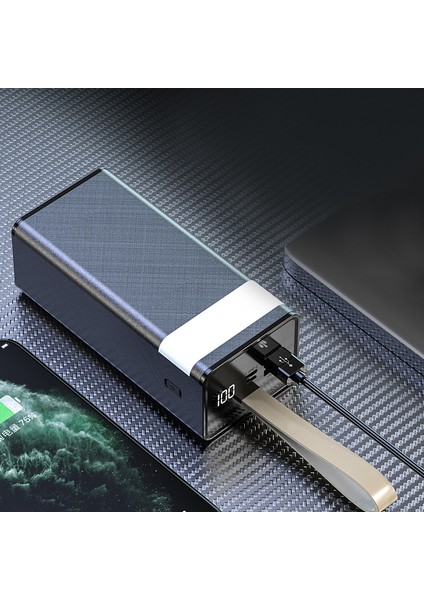 Gn-38 22.5W 40000 Mah Pd Qualcomm Quick Charge 3.0 Powerbank LED Işıklı modelleri