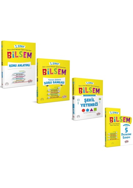 2. Sınıf Konu Soru Deneme ve Şekil Yeteneği Seti 4 Kitap
