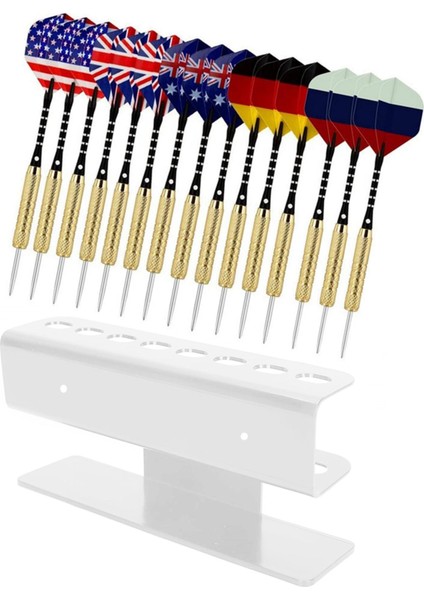 Dart Tutucu Stand Home Bar Pub Beyaz Için 8 Çelik/yumuşak Uç Tutar (Yurt Dışından) indirimleri