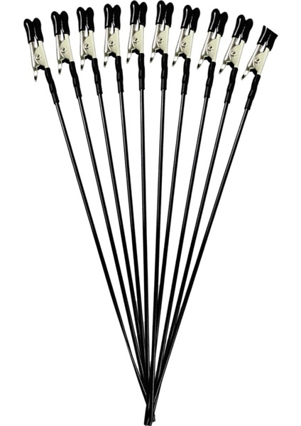 10X Timsah Kenetleme Boyama Klipsi Düz Kafa Diy Boyama Yumuşak Kauçuk 18.6cm Siyah (Yurt Dışından) fiyatları