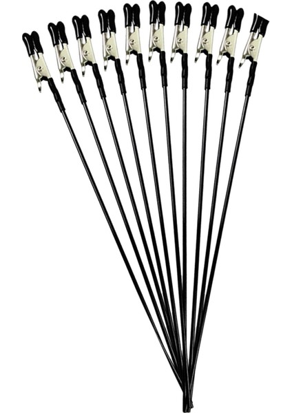 10X Timsah Kenetleme Boyama Klipsi Düz Kafa Diy Boyama Yumuşak Kauçuk 18.6cm Siyah (Yurt Dışından) modelleri