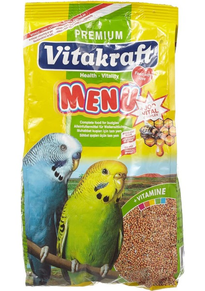 Muhabbet Kuşlarınız Için Yüksek Kaliteli Ballı Karışık Yem - 1 kg