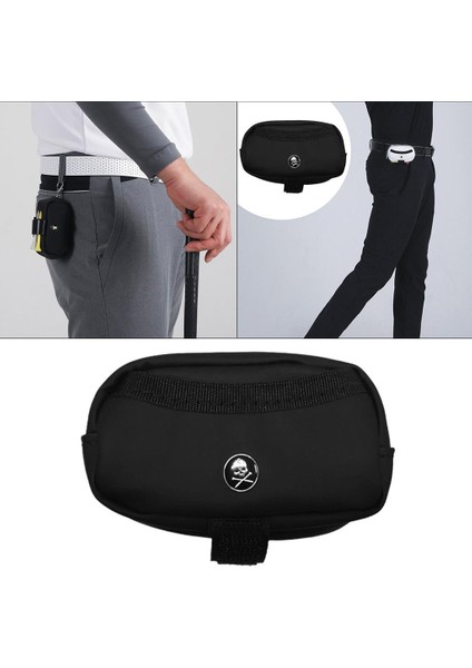 Golf Topu Taşıma Torbası Golf Topu 3 Tees Küçük Hafif Siyah (Yurt Dışından) indirimleri